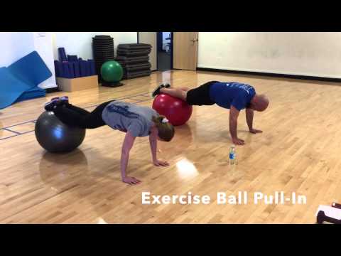 Exercise Ball Pull-in
