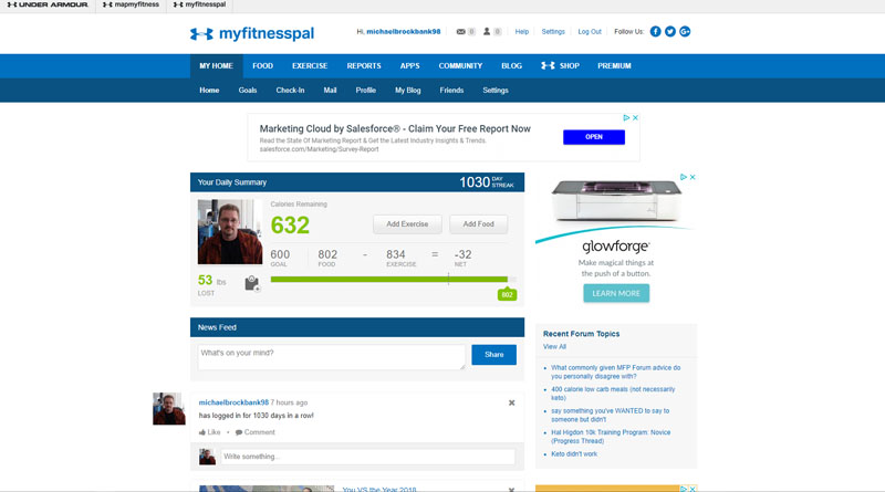 Review: MyFitnessPal and Losing 70+ Pounds